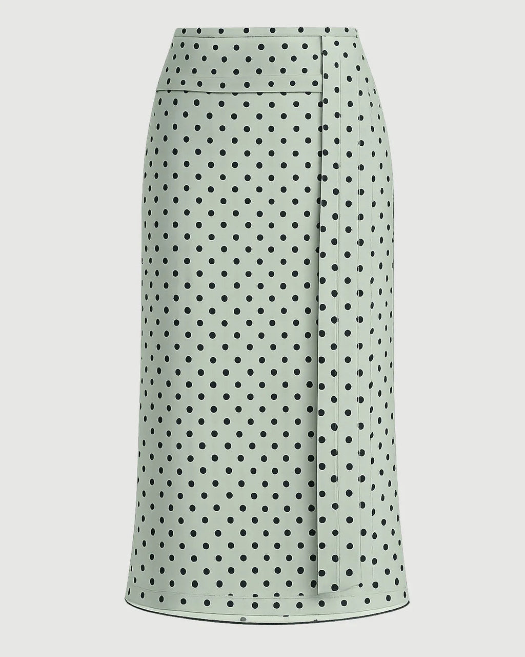 Marni Polka Pencil Midi Skirt - Green