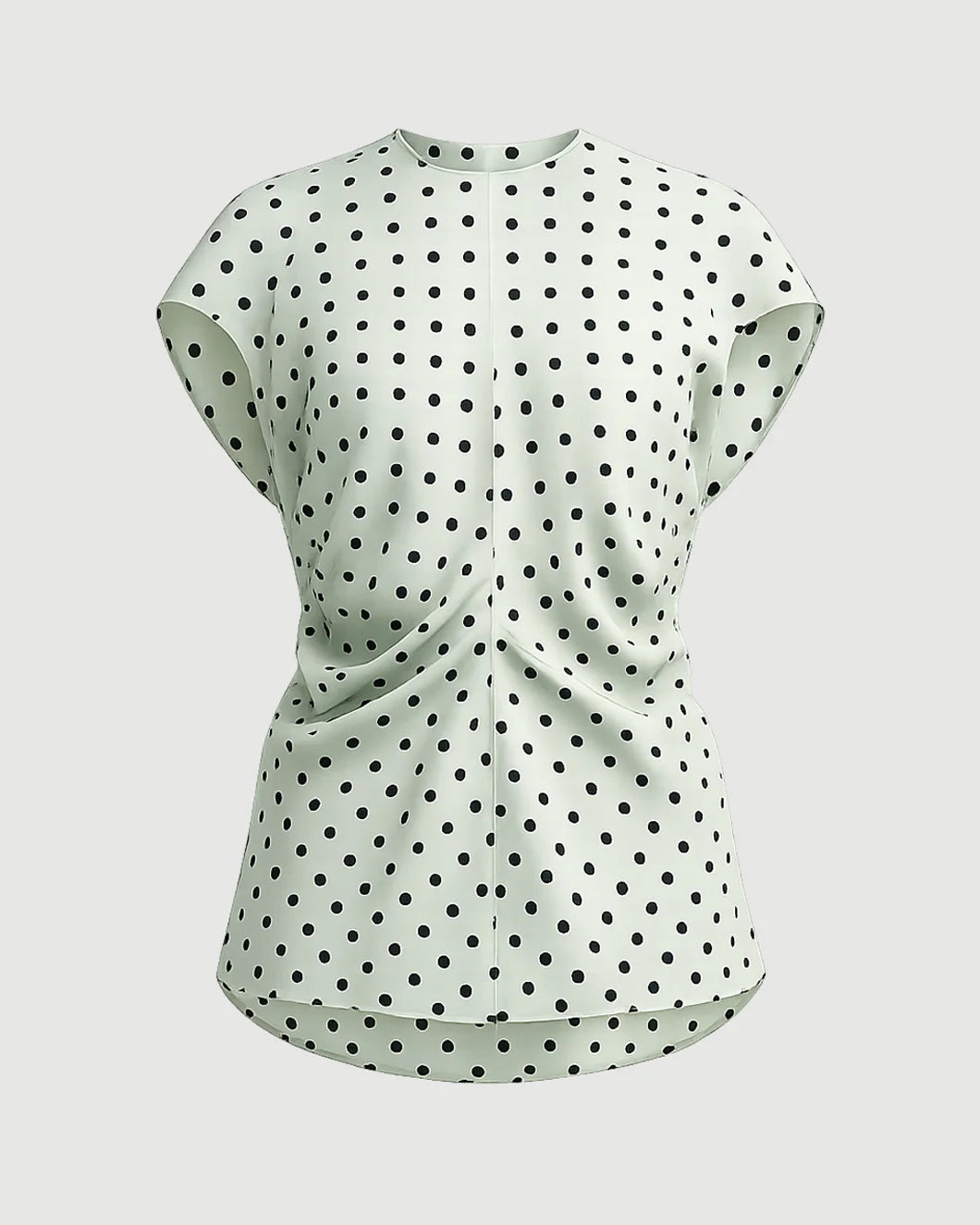 Marni Polka Rhythm Crepe de Chine Blouse - Mint