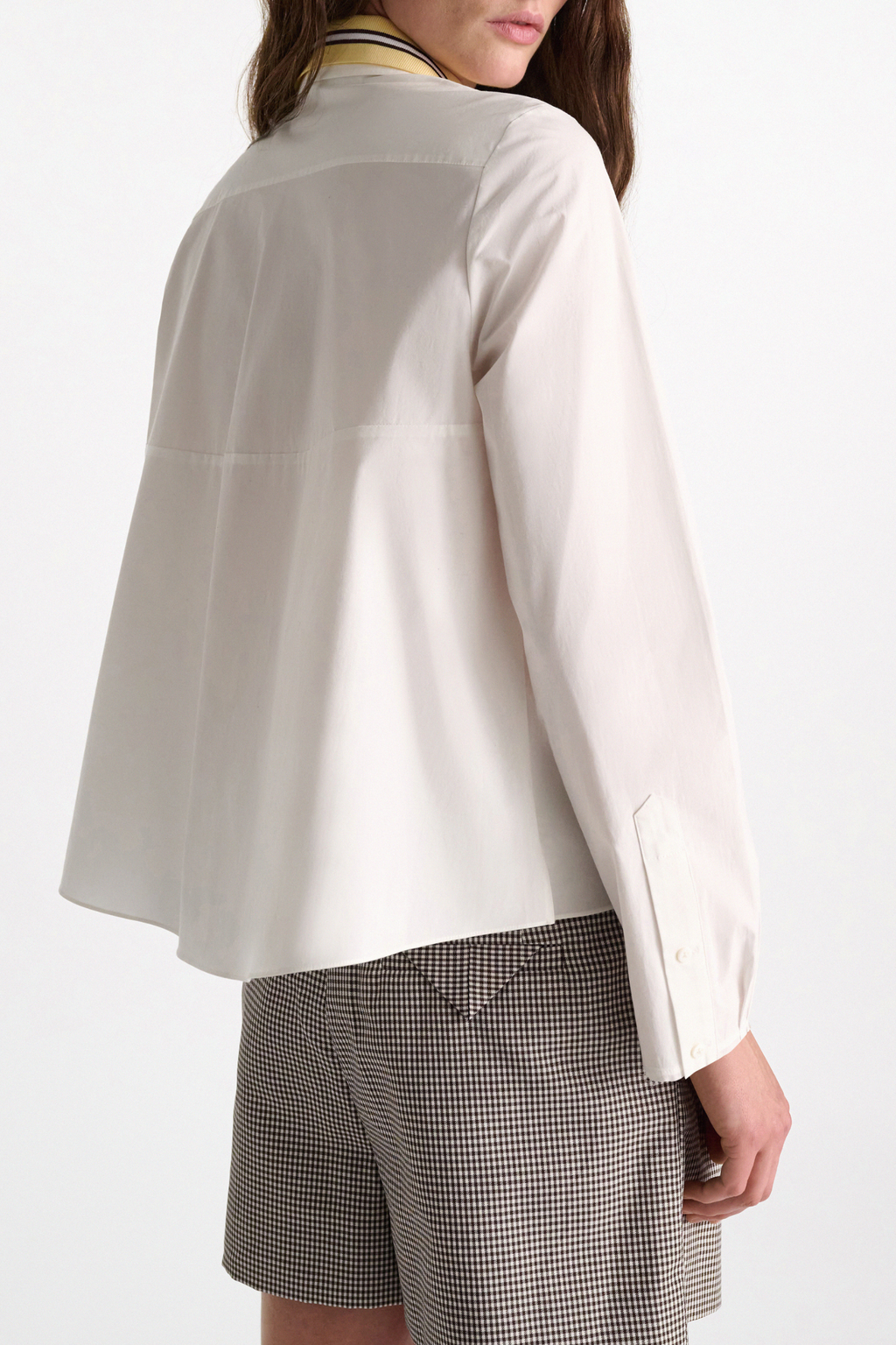 Dorothee Schumacher Poplin Power Blouse - White/Lemon