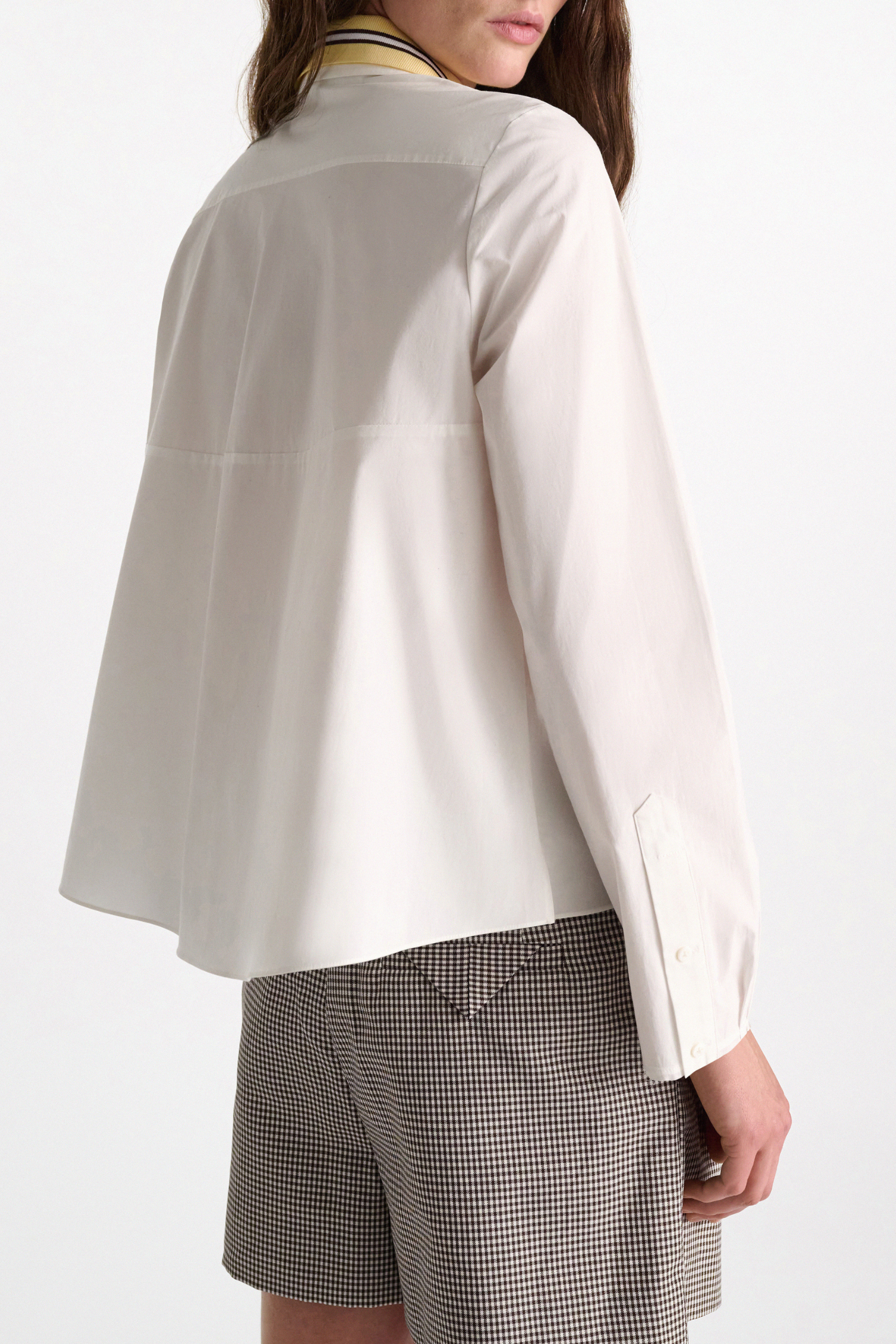 Dorothee Schumacher Poplin Power Blouse - White/Lemon