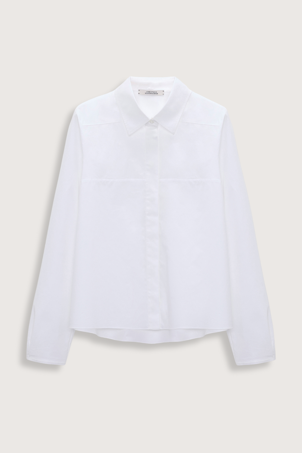 Dorothee Schumacher Poplin Power Blouse - White/Lemon