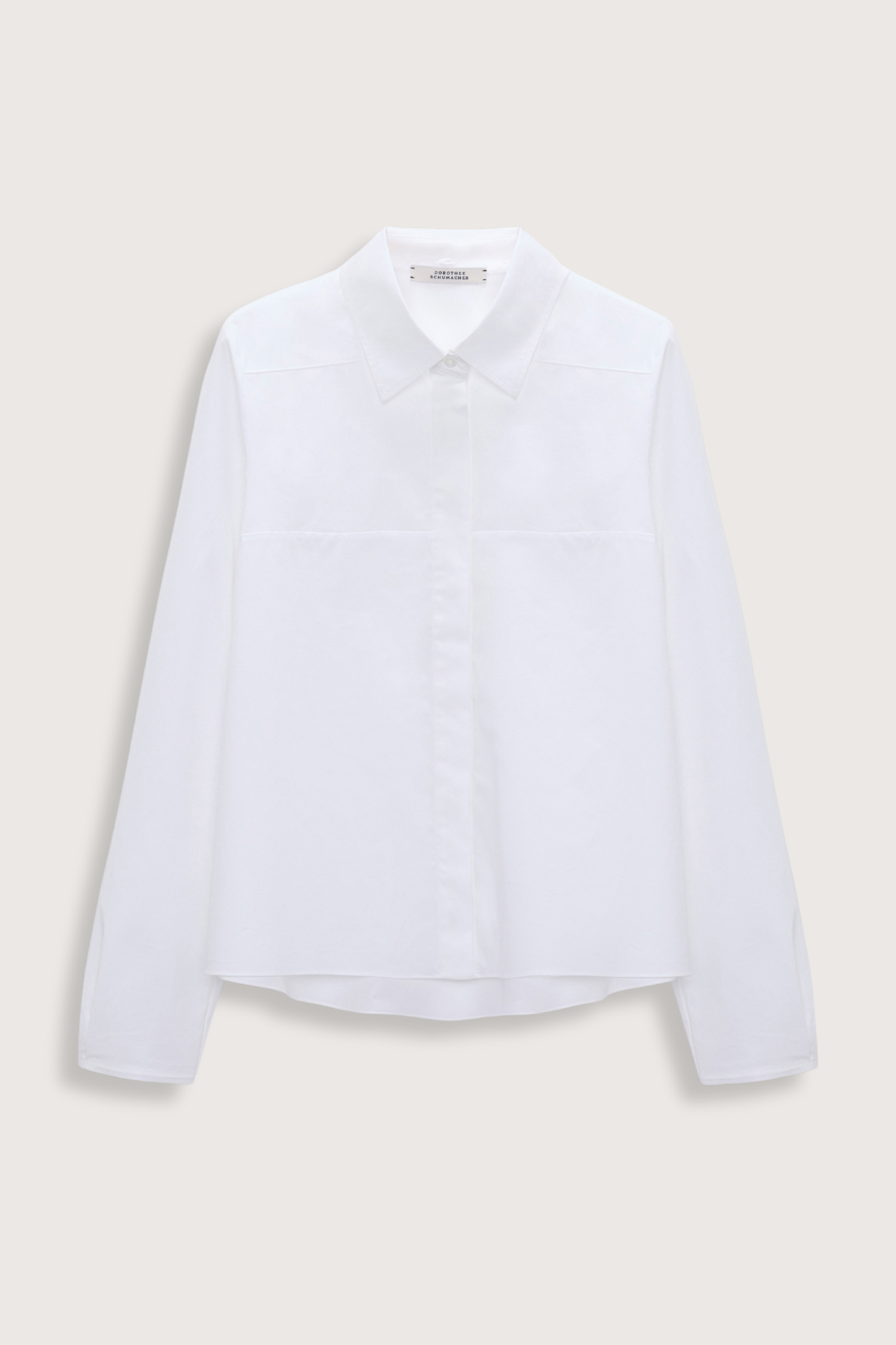 Dorothee Schumacher Poplin Power Blouse - White/Lemon
