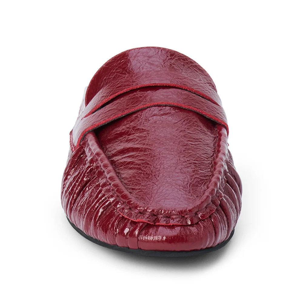 Matisse Porta Penny Loafer Mule - Burgundy