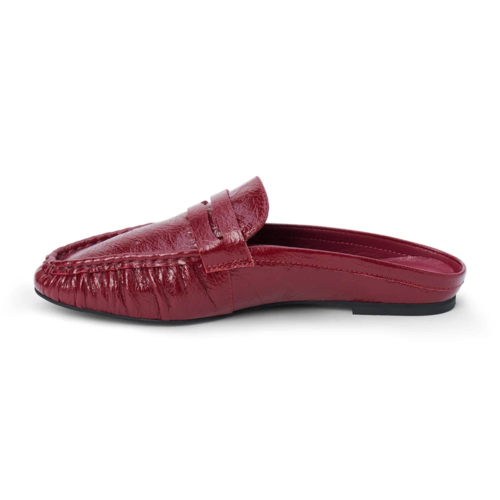 Matisse Porta Penny Loafer Mule - Burgundy
