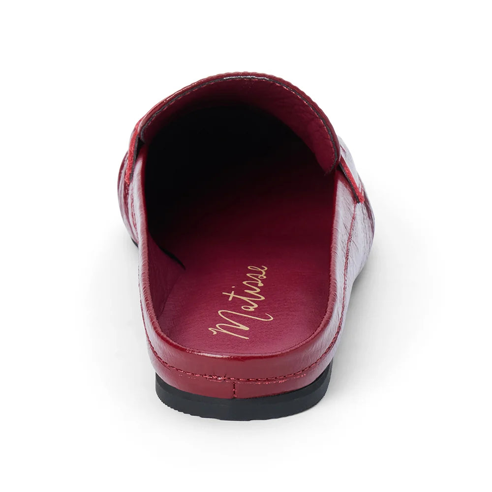 Matisse Porta Penny Loafer Mule - Burgundy