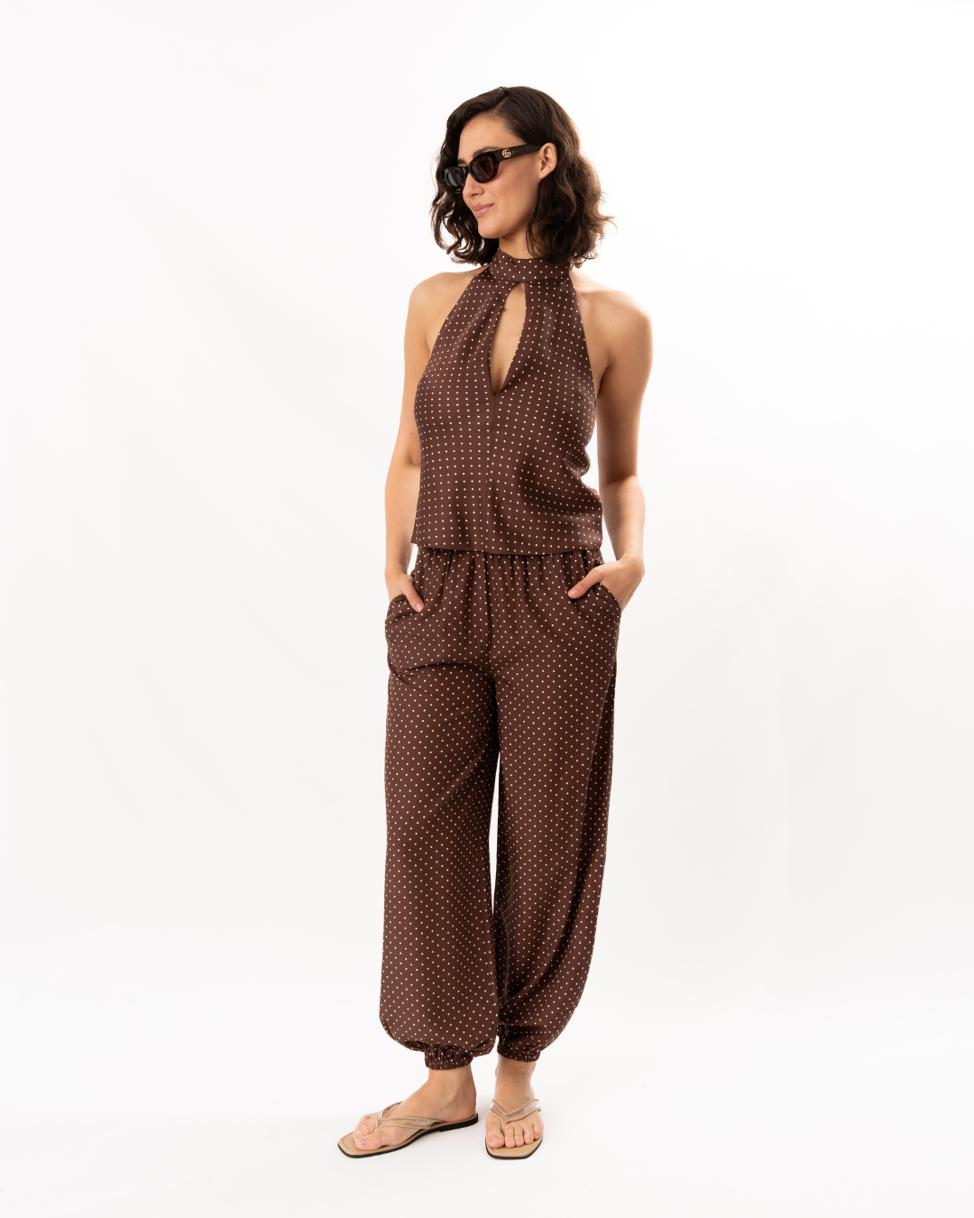 Posse Phoebe Top - Chocolate/ Vanilla