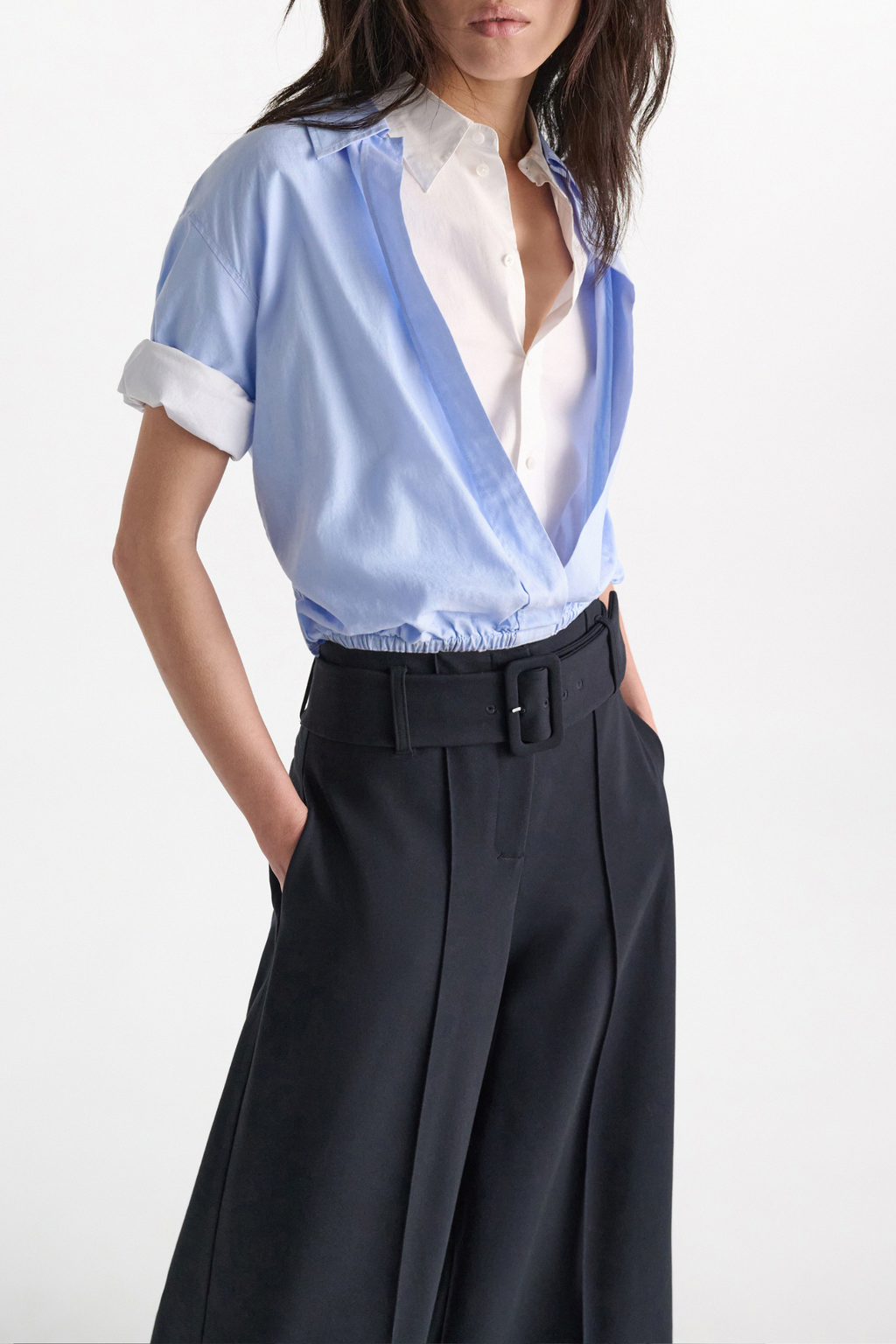 Dorothee Schumacher Powerful Ease Blouse - Oxford Blue