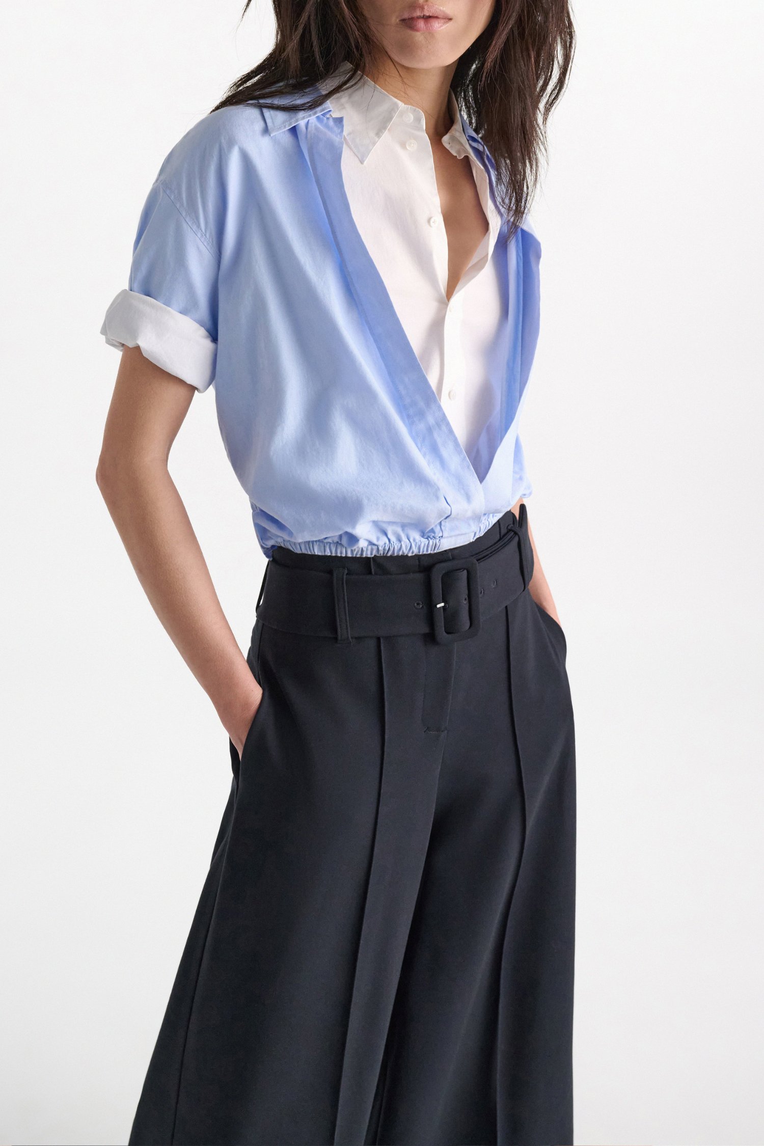 Dorothee Schumacher Powerful Ease Blouse - Oxford Blue