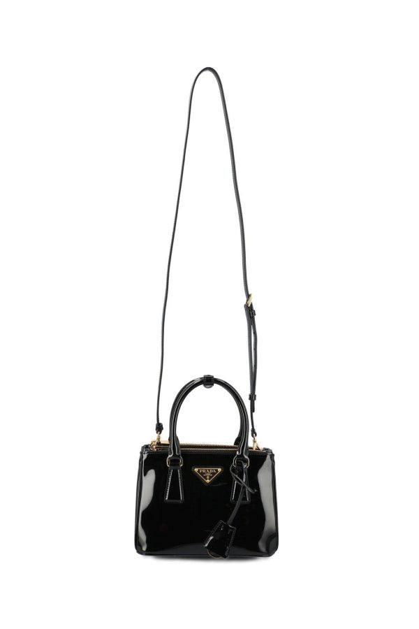Prada Logo Plaque Top Handle Bag - Kj Nero R