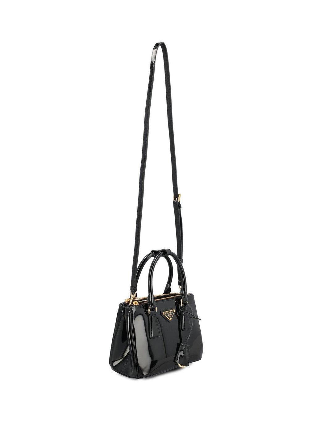 Prada Logo Plaque Top Handle Bag - Kj Nero R