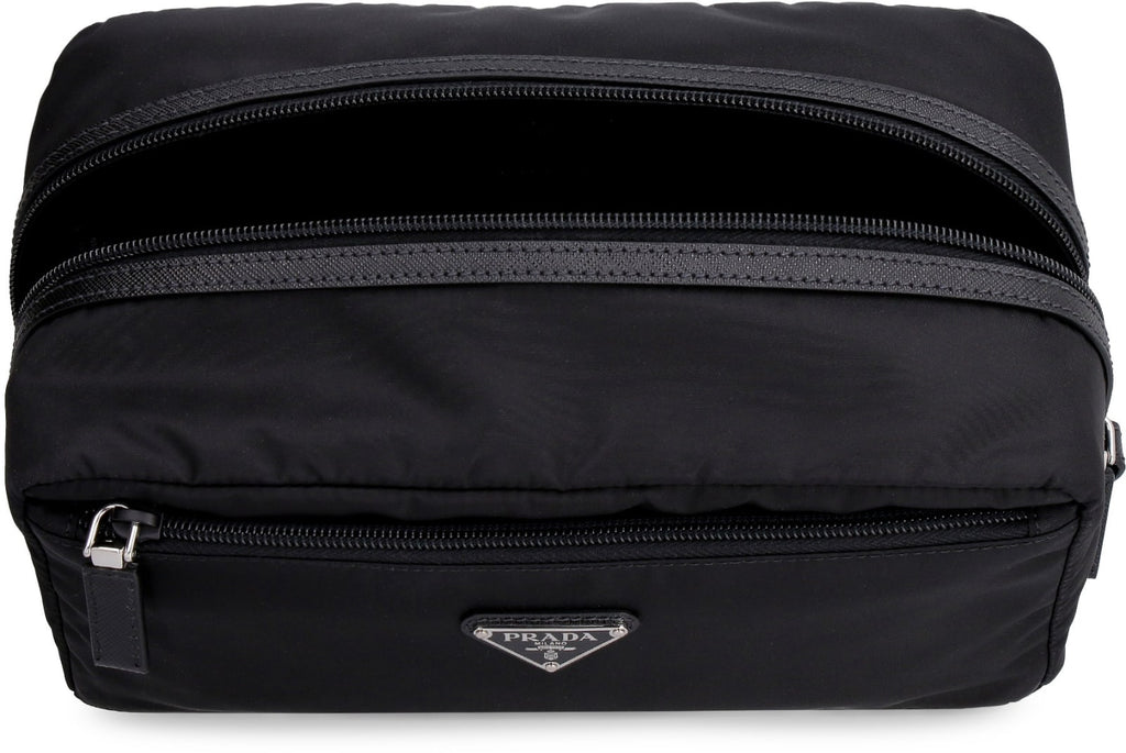 Prada Nylon Wash Bag - Black
