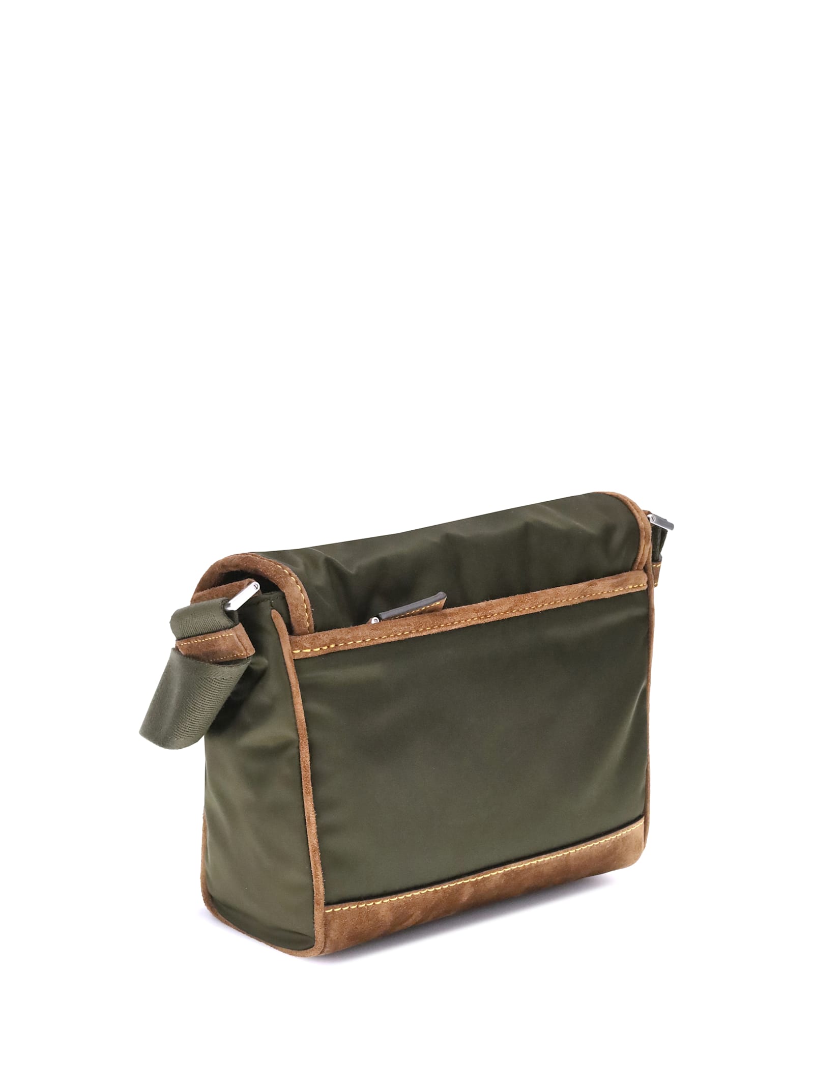 Prada Re-Nylon and Leather Medium Shoulder Bag