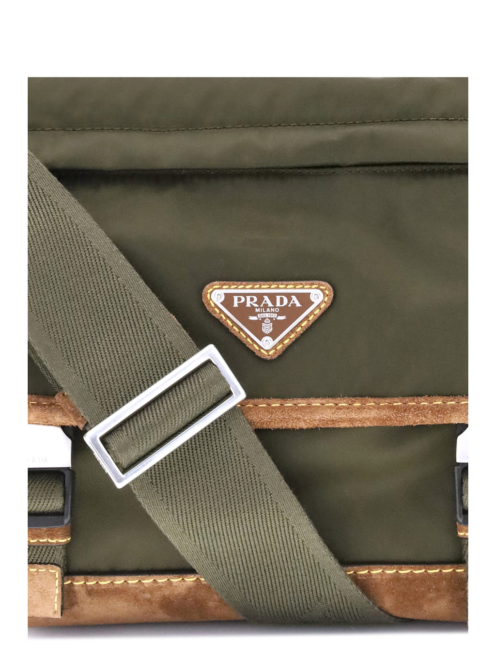 Prada Re-Nylon and Leather Medium Shoulder Bag