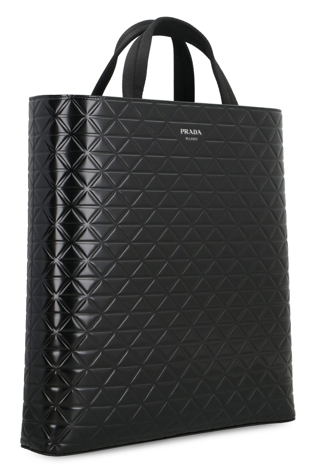 Prada Smooth Leather Tote Bag - Nero