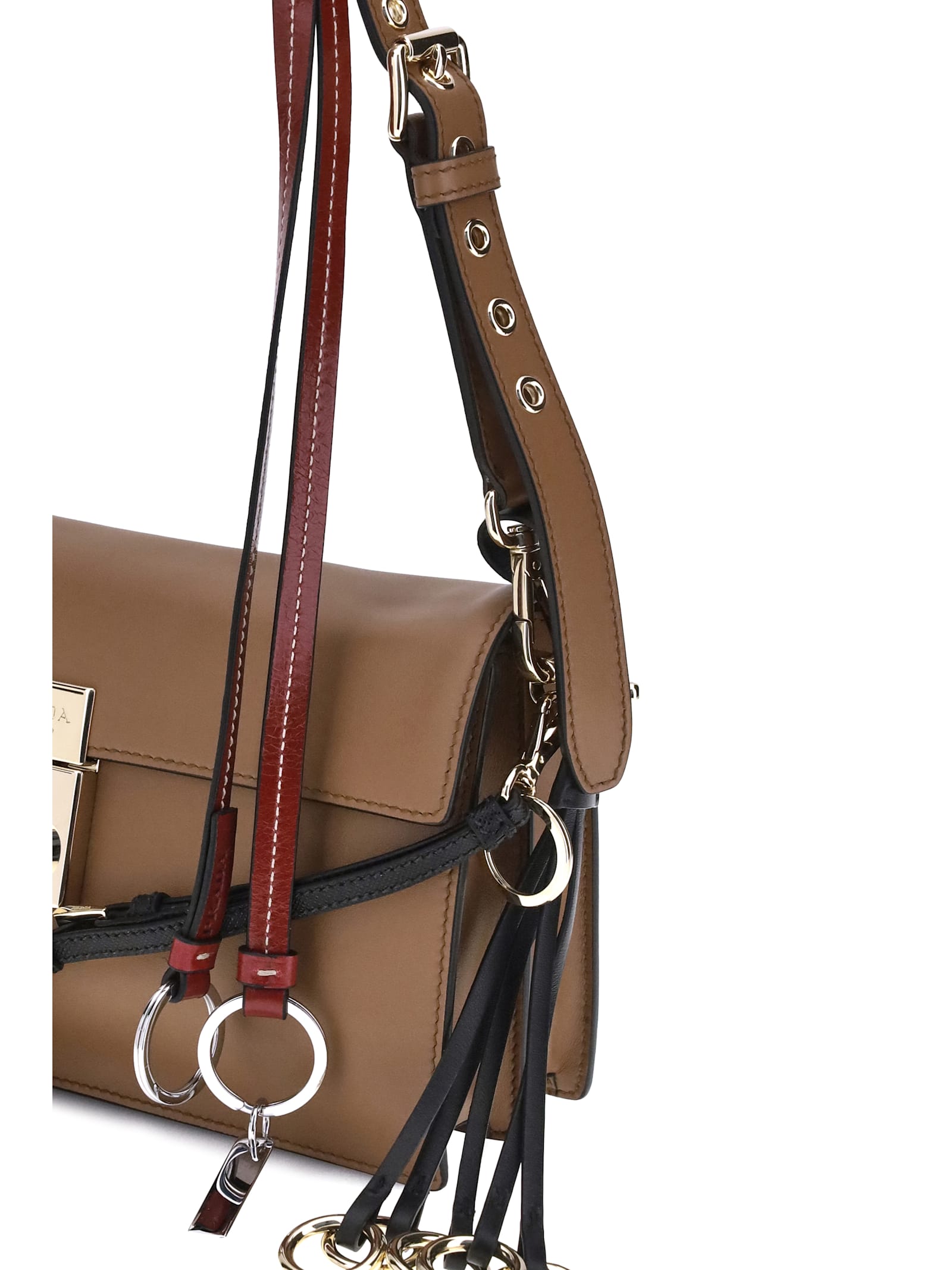 Prada Soft Sound Small Shoulder Bag - Caramel N