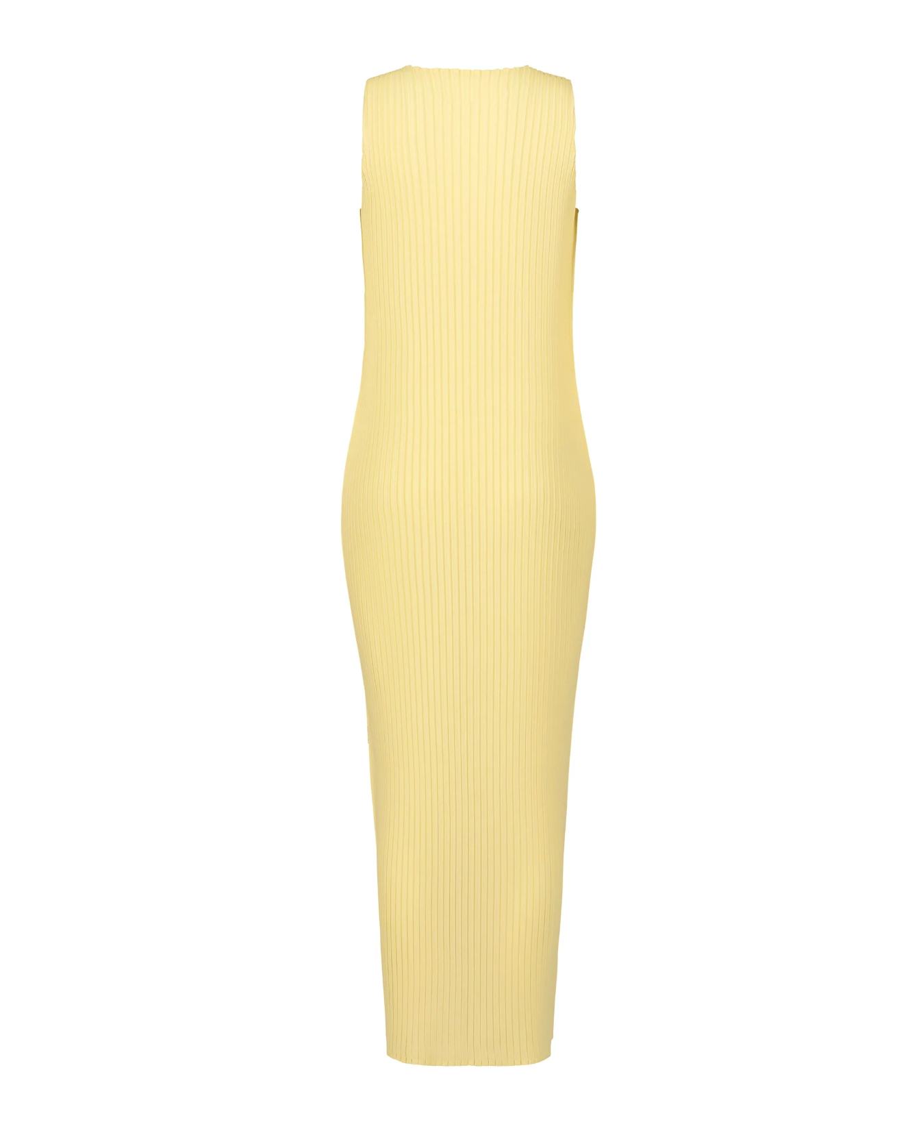 Issey Miyake Pressed Flora Pleats Long Dress - Peony