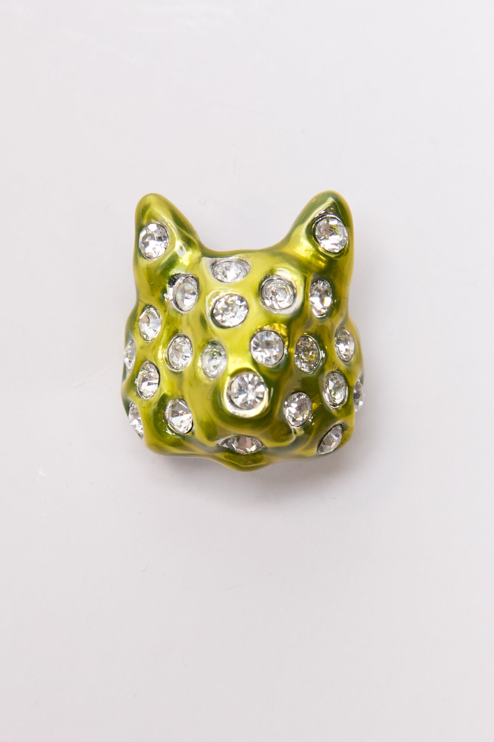 Collina Strada Puffy Bunny Ring - Lime
