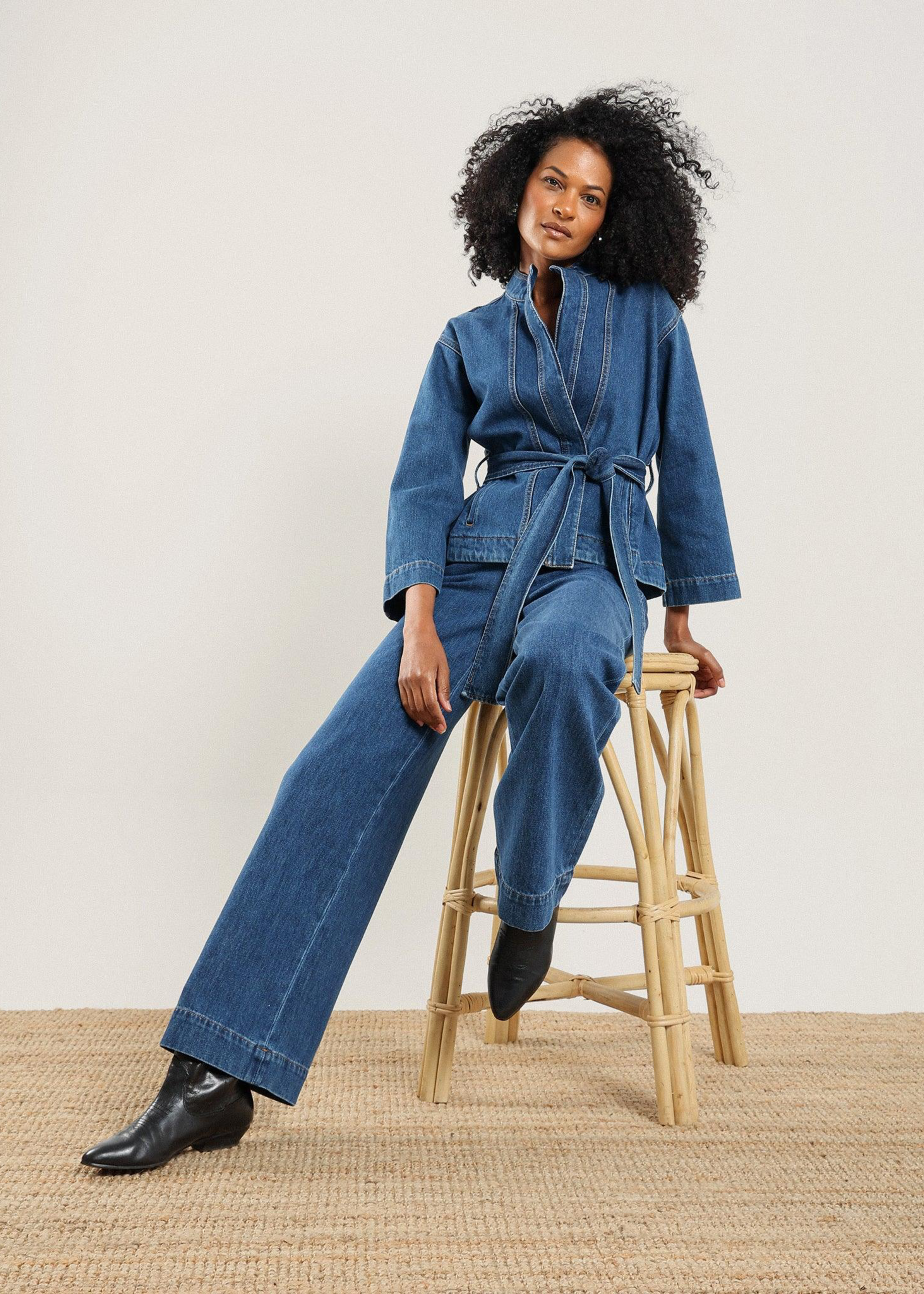 NAZEERAH Qamar Denim Jacket