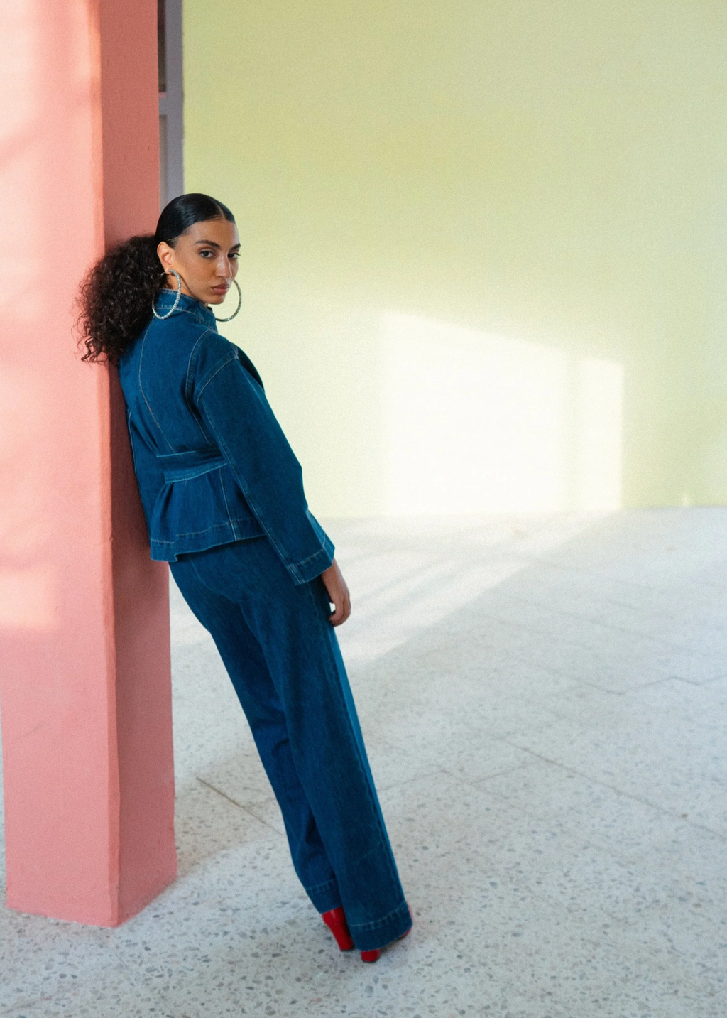 NAZEERAH Qamar Denim Jacket