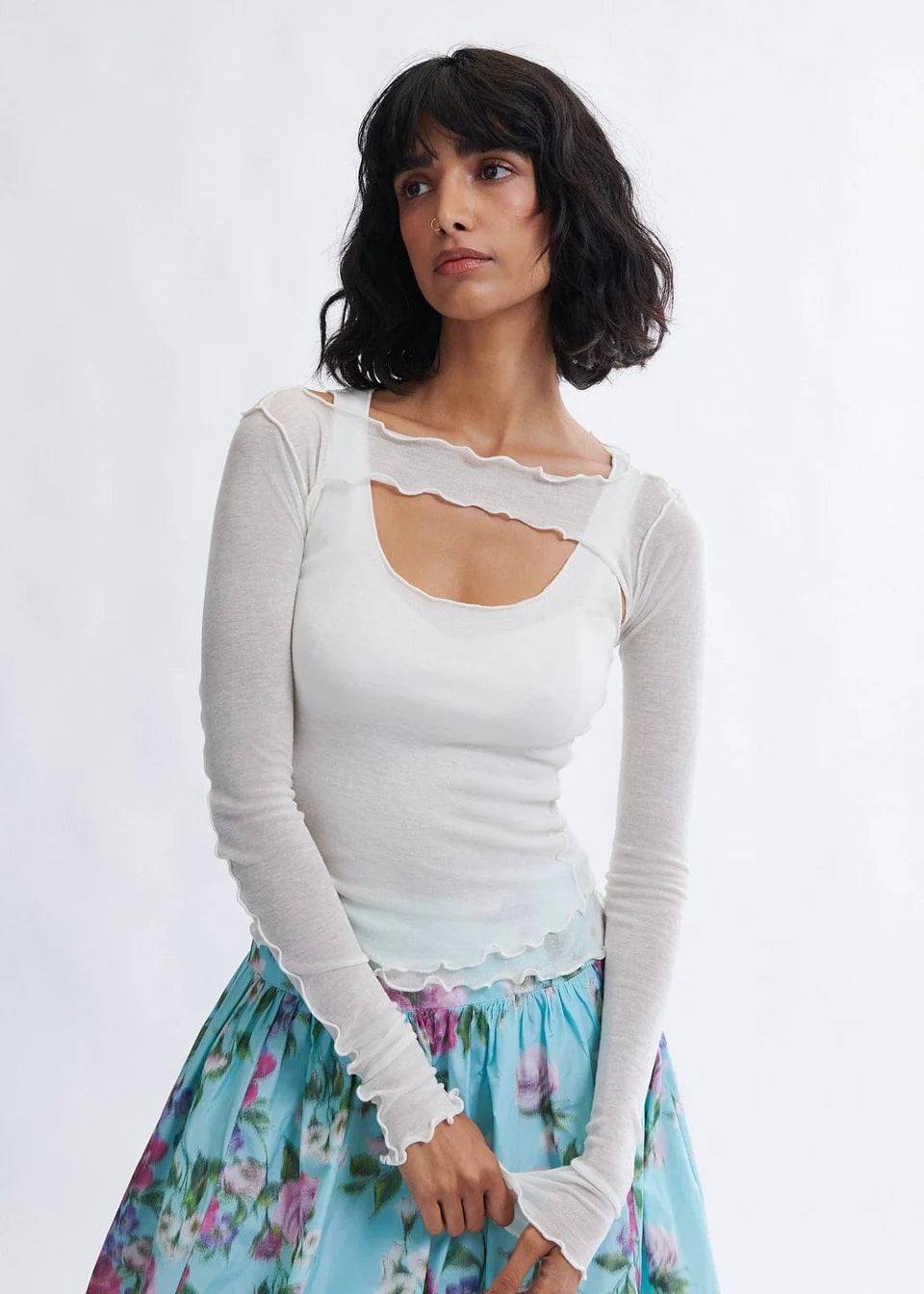 Eliza Faulkner Quincy Microknit Shrug Set