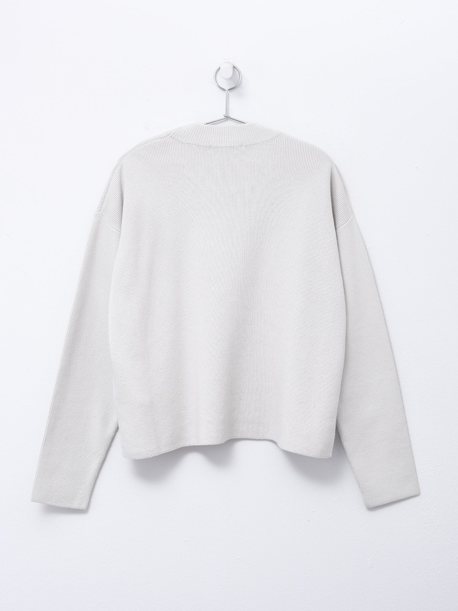 AMI RED ADC CREWNECK SWEATER - CHALK