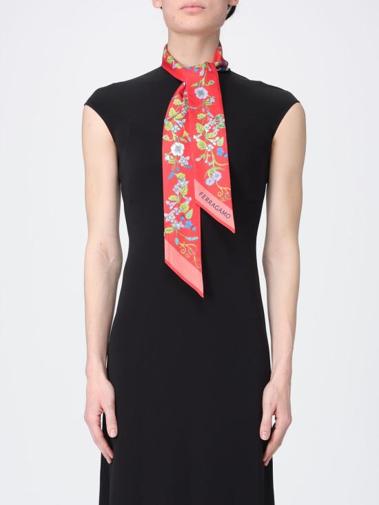 Ferragamo Scarf - Red Blue