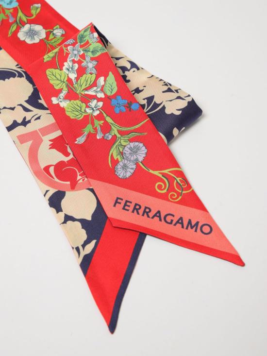 Ferragamo Scarf - Red Blue