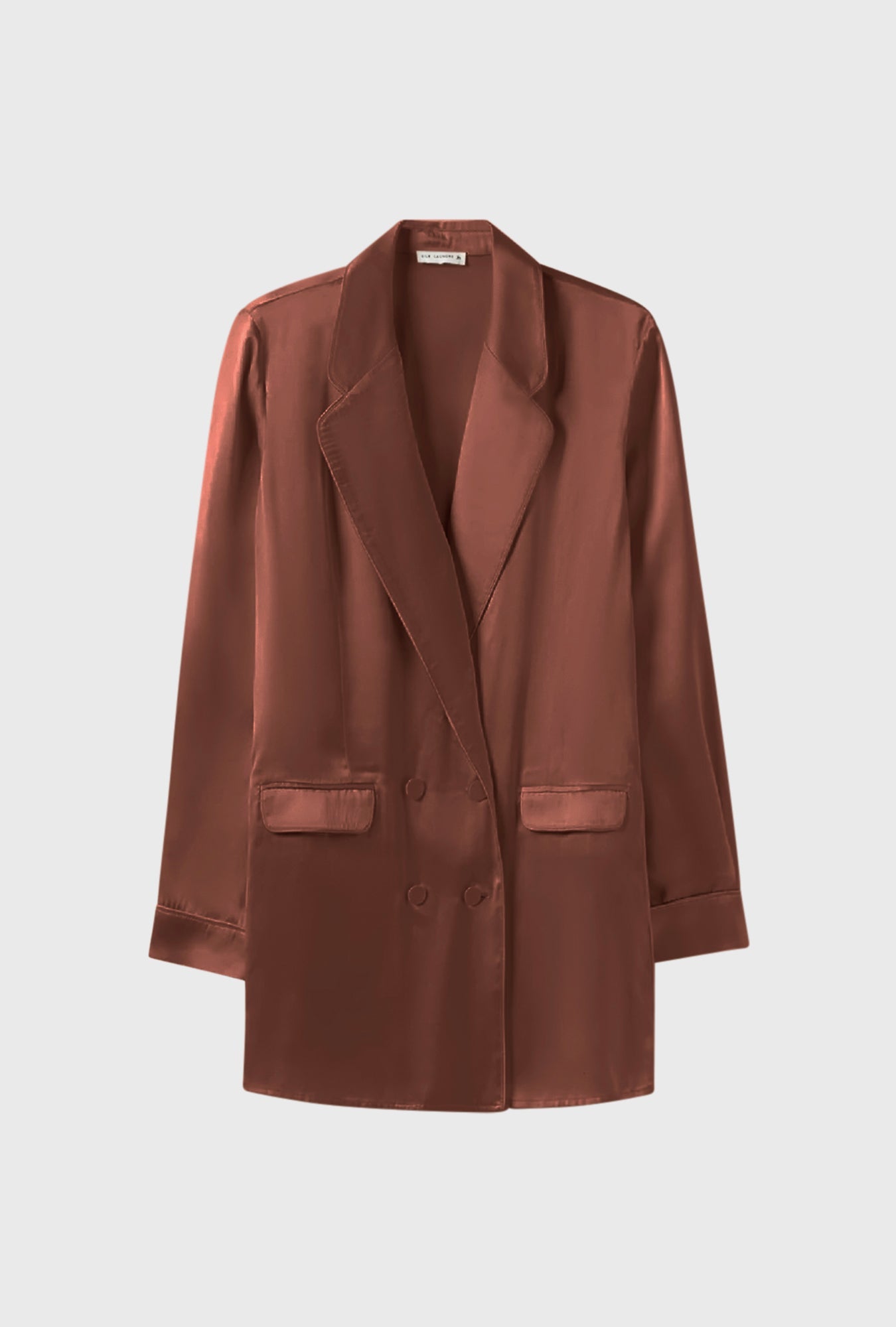 Silk Laundry Relaxed Blazer - Root