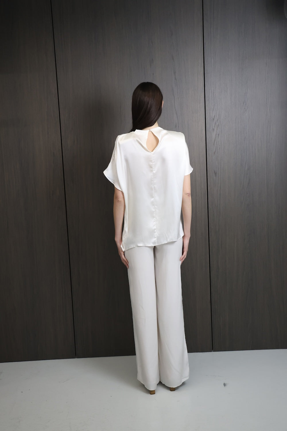 MAET Relian Draped Top - Ivory