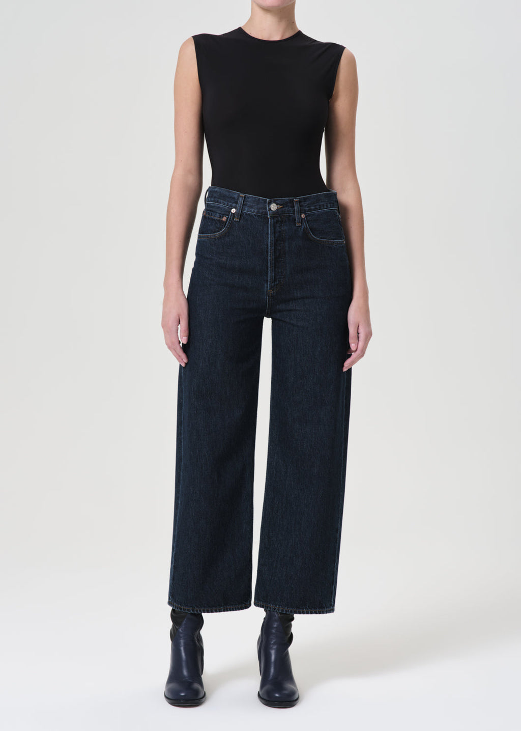 Agolde Ren Hi Rise Wide Leg - Polished