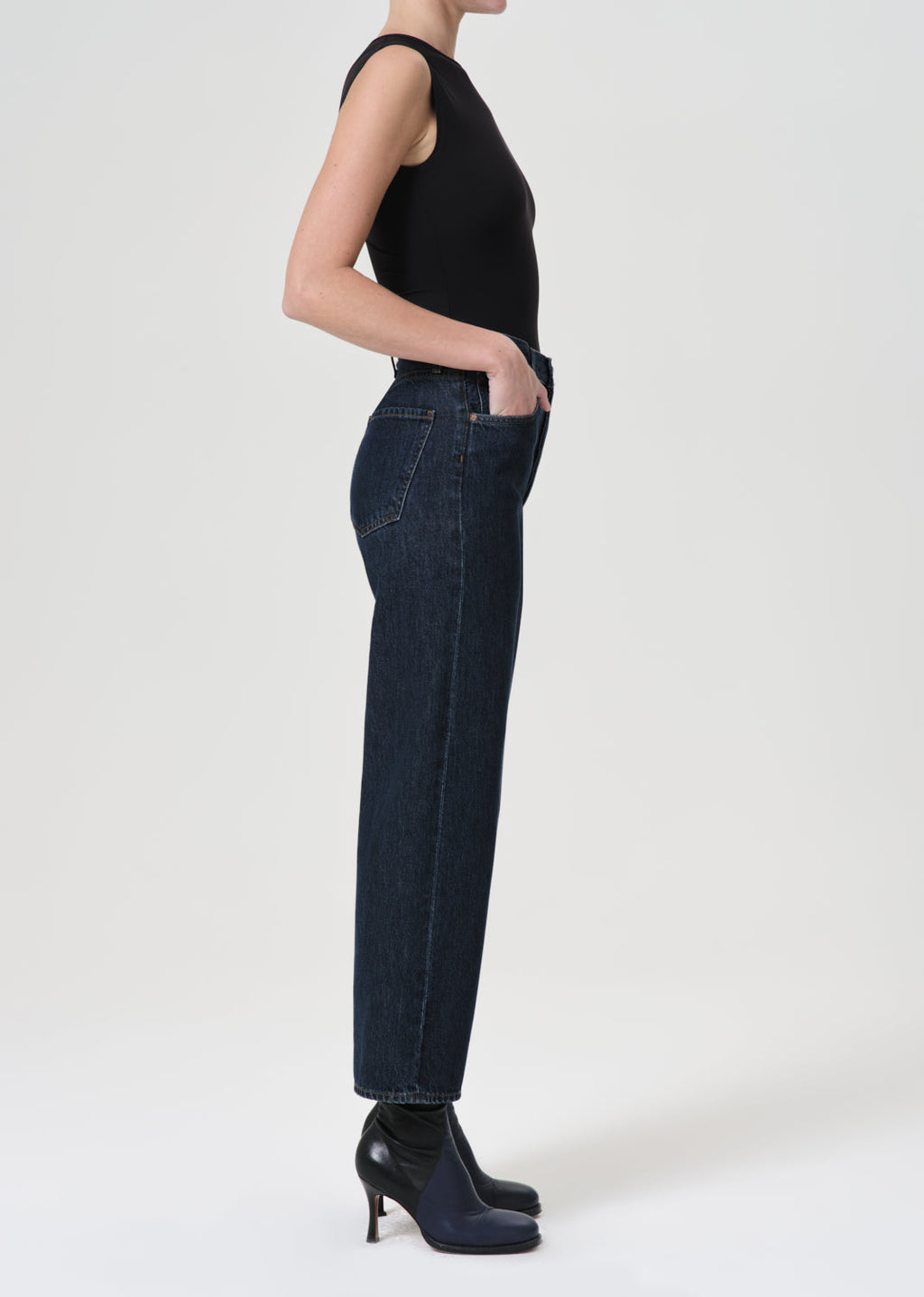 Agolde Ren Hi Rise Wide Leg - Polished