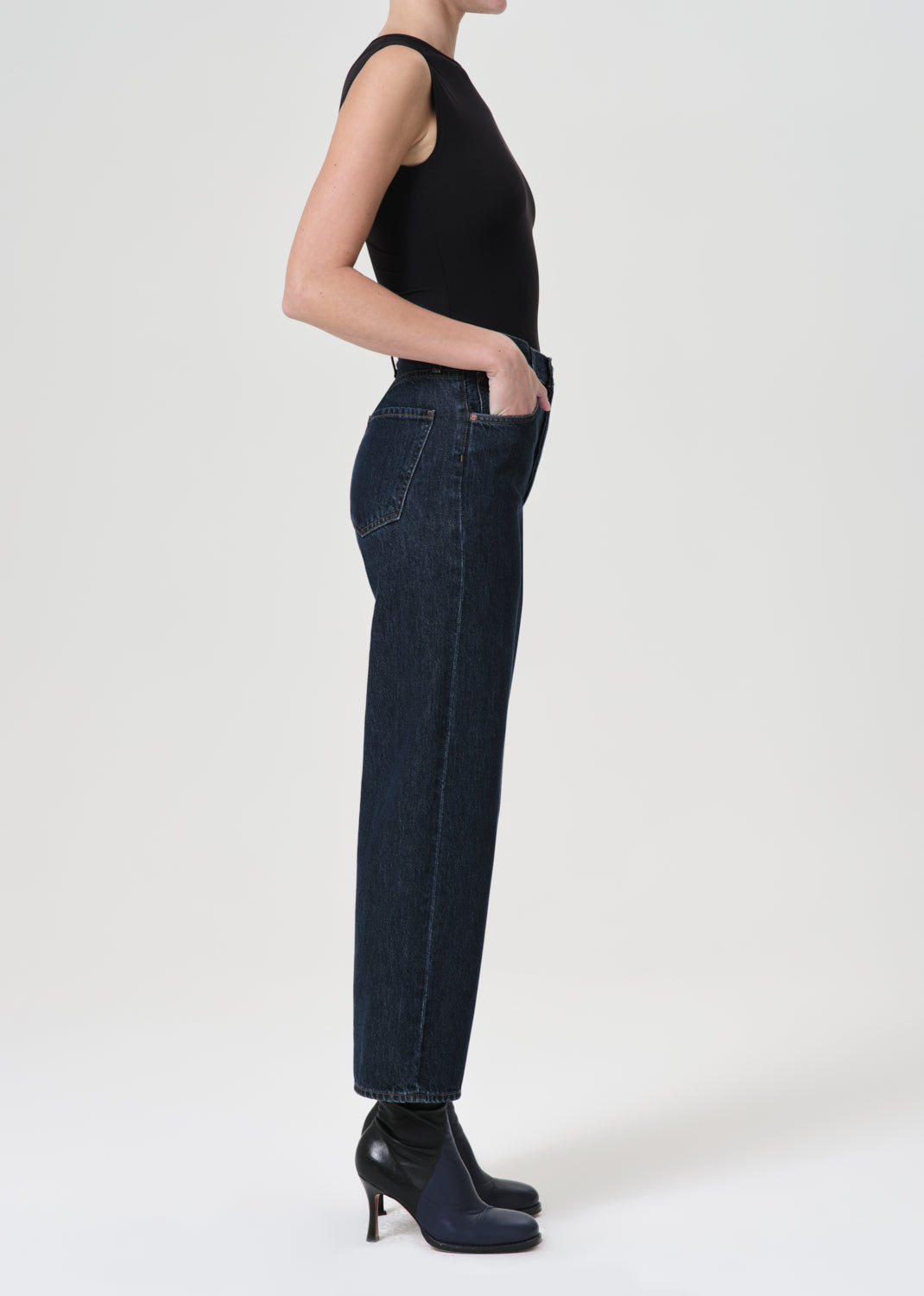 Agolde Ren Hi Rise Wide Leg - Polished