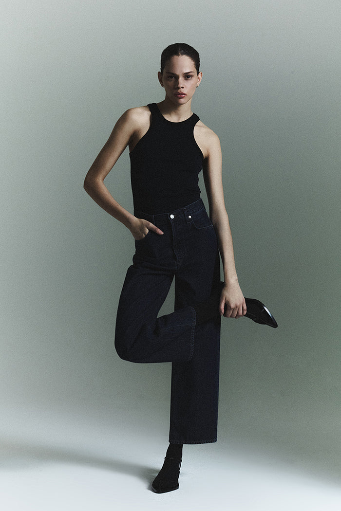 Agolde Ren Hi Rise Wide Leg - Polished