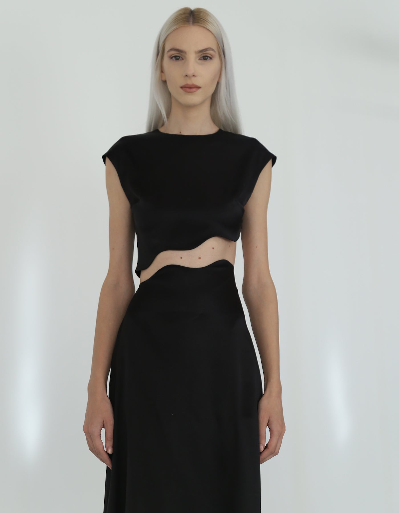 Maet Rhea Silk Skirt - Black