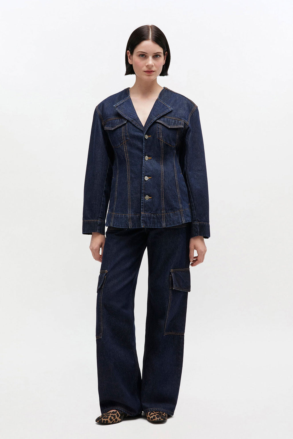 Ganni Denim Blazer - Rinse