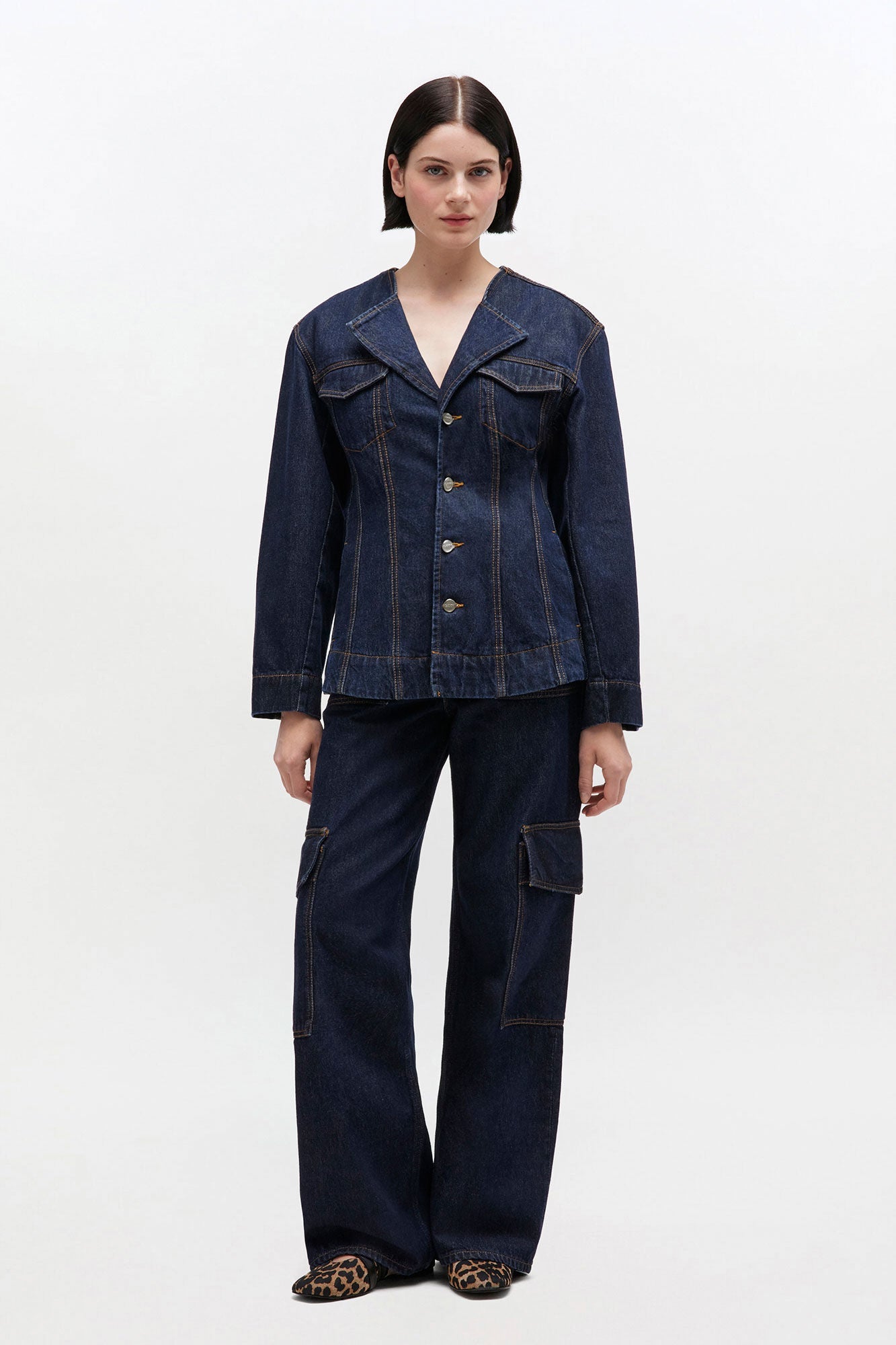 Ganni Denim Blazer - Rinse