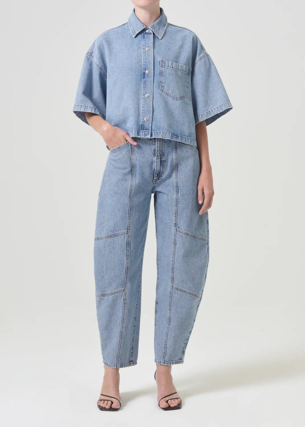 Agolde Rona Box Shirt - Effect