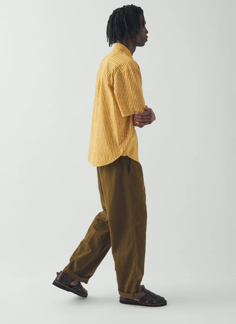 TOAST Rory Linen Trouser - Bronze Green