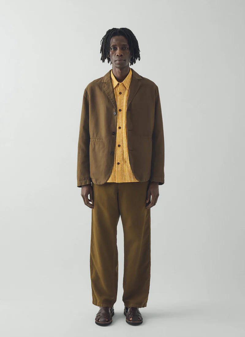 TOAST Rory Linen Trouser - Bronze Green
