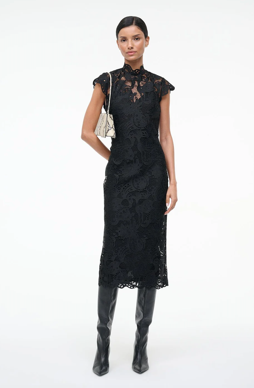 Staud Rosaline Dress - Black