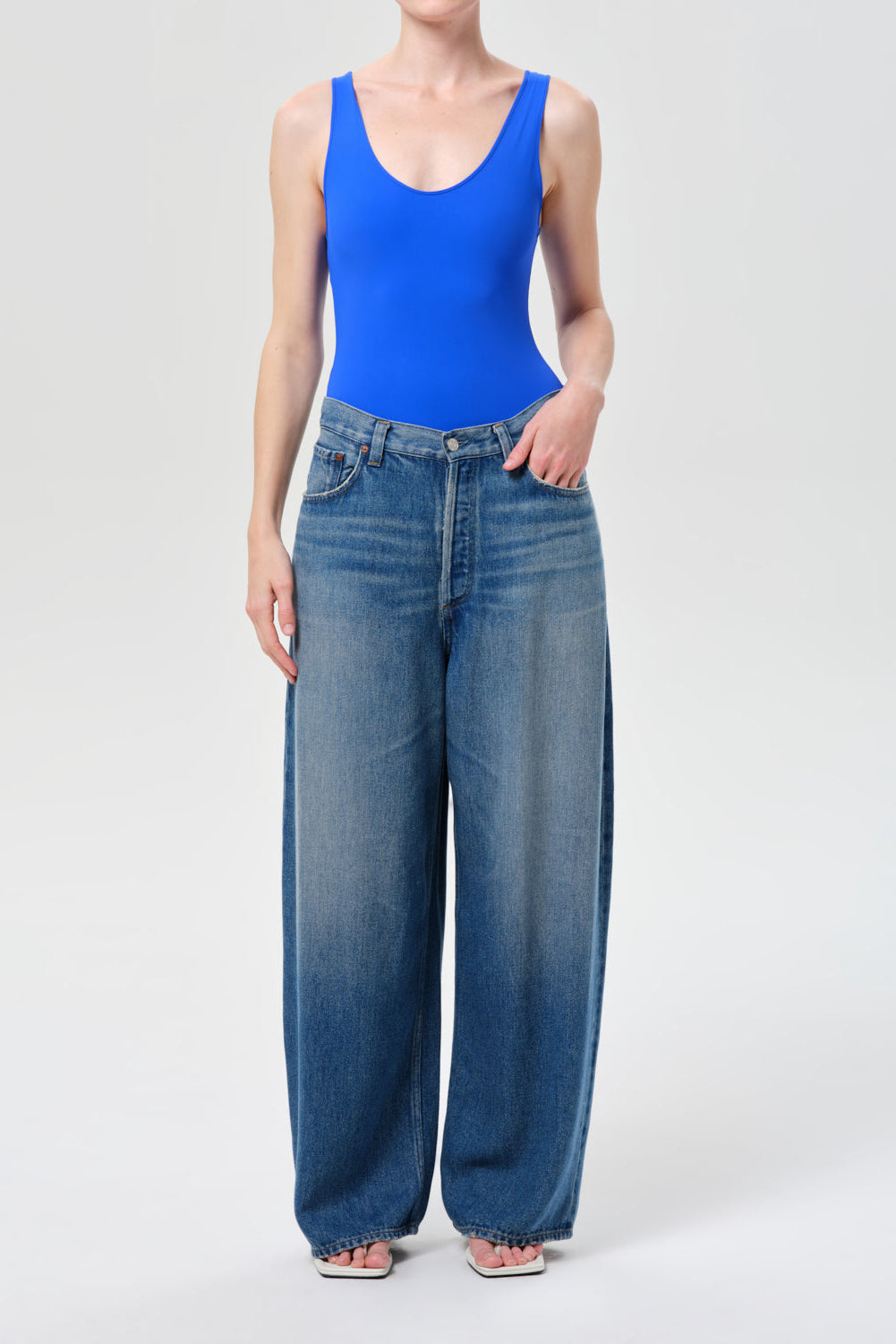 AGOLDE Rounded Baggy Jeans - Expression