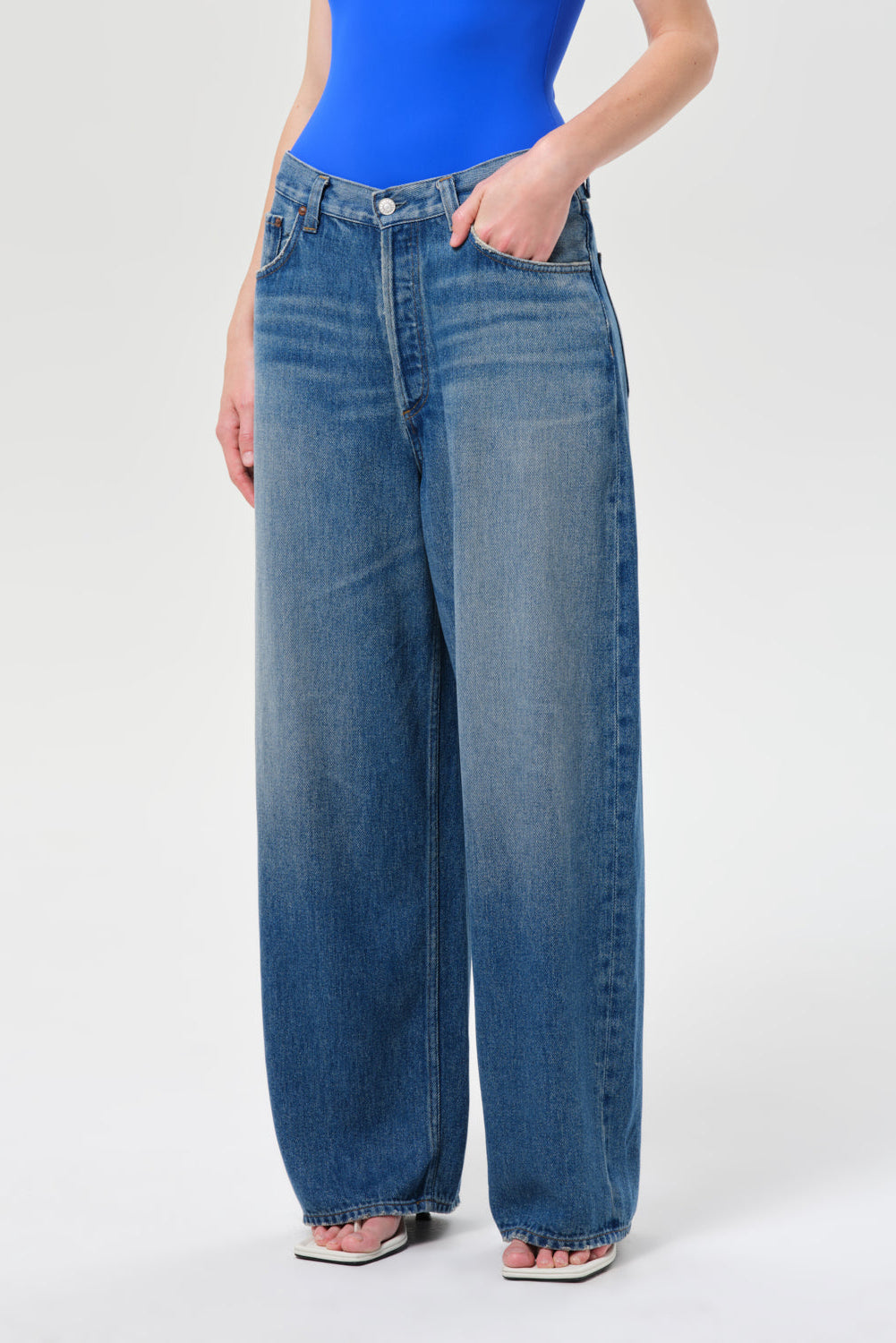 AGOLDE Rounded Baggy Jeans - Expression