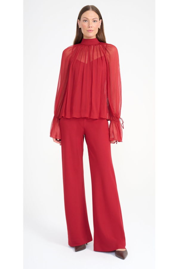 Staud Roux Top - Pomegranate