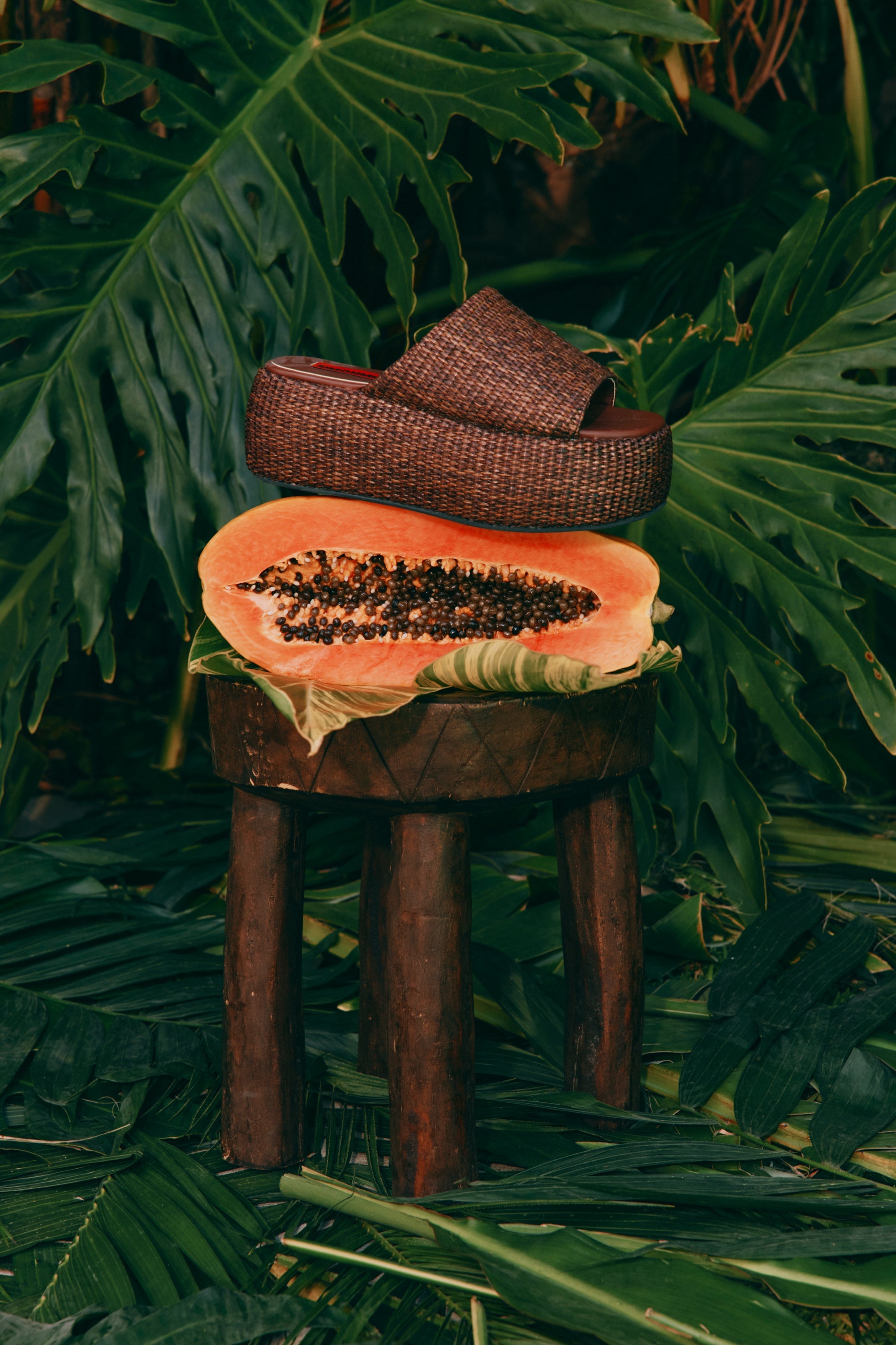 Simon Miller Raffia Cloudy Platform - Chocolate