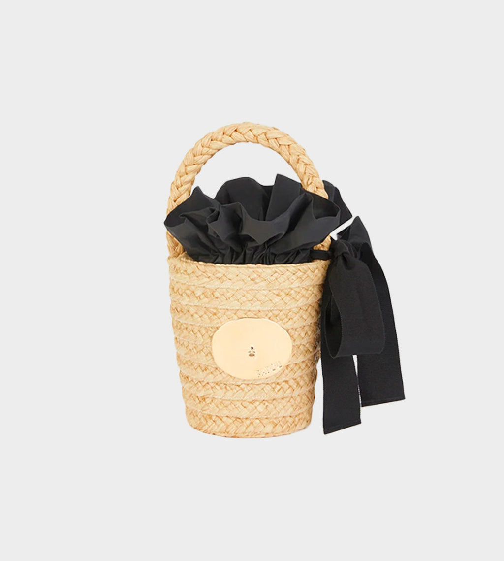Patou Raffia GG Bucket Bag - Vanilla