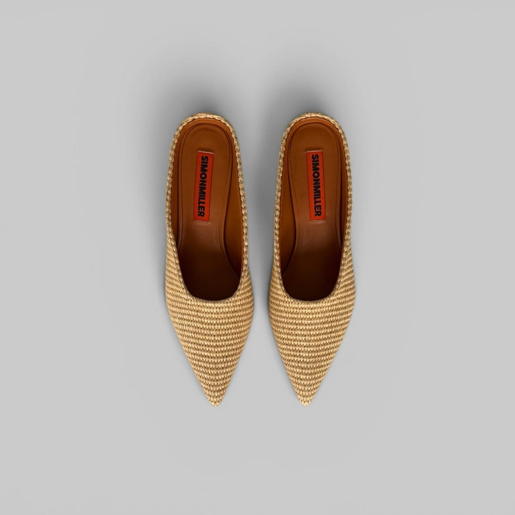 Simon Miller Raffia Gala Wedge - Natural