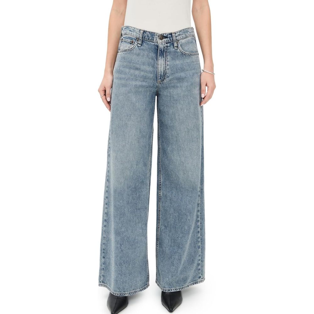 Rag & Bone Featherweight Sofie Full Wide-Leg Pants - Theo