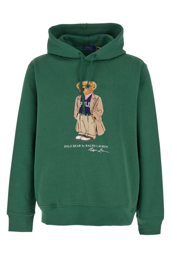 Ralph Lauren Hoodie - PF25 Washed Forest Hrtg Bear