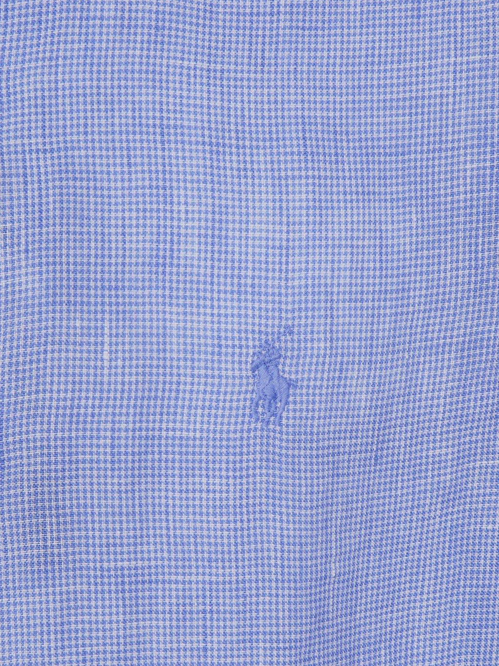 Ralph Lauren Polo Pony Embroidered Buttoned Shirt - Shirt - 6555B Cabana Blue White