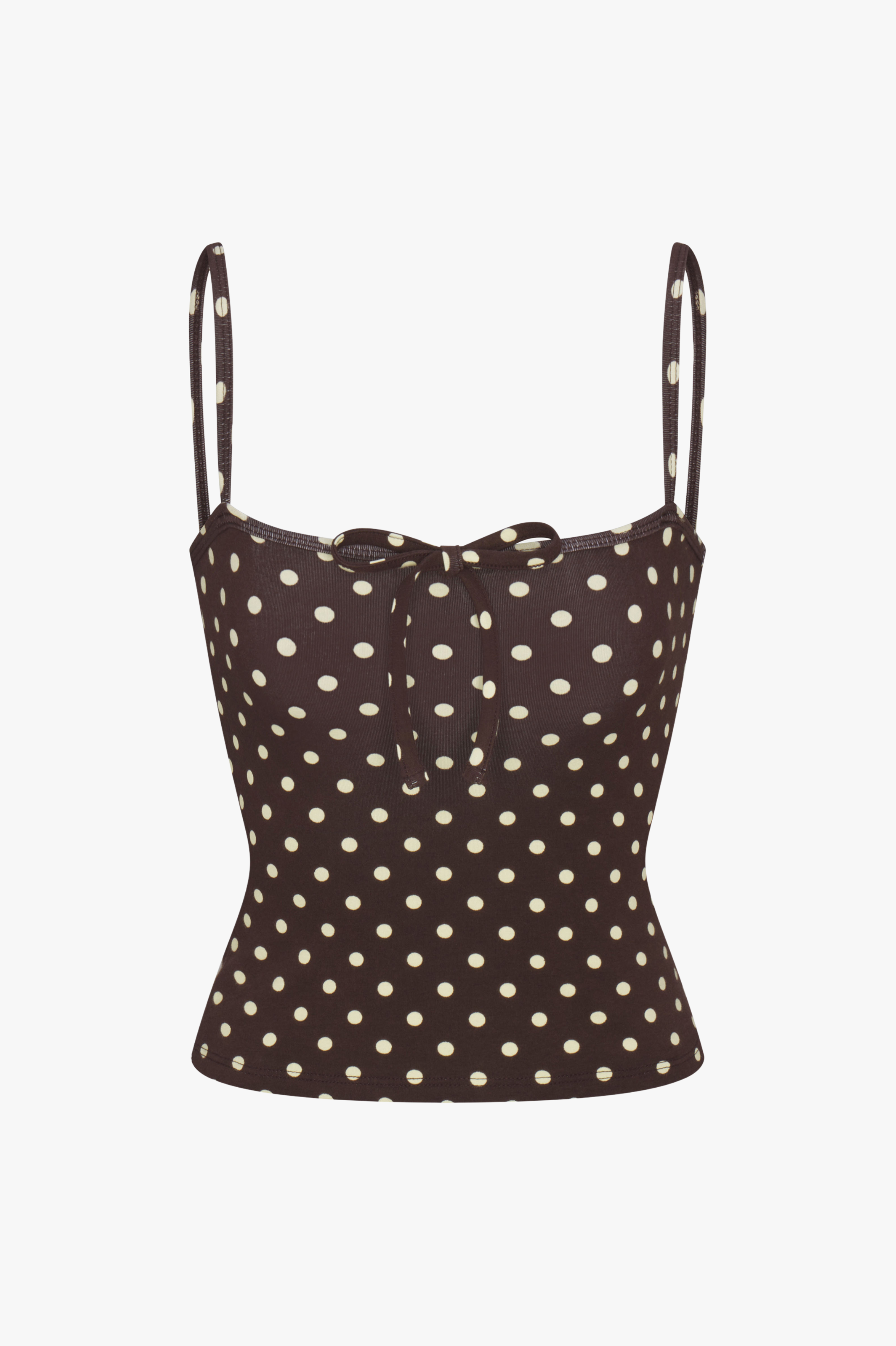 Rat Boi Tie Cami in Espresso Dot